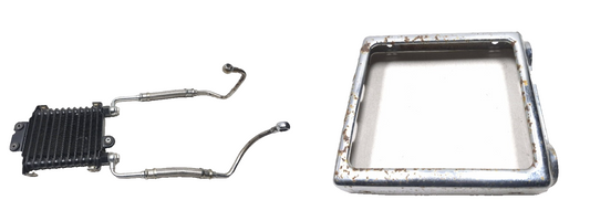 1999 Suzuki Intruder 1500 Oil Cooler & Cover Pair OEM