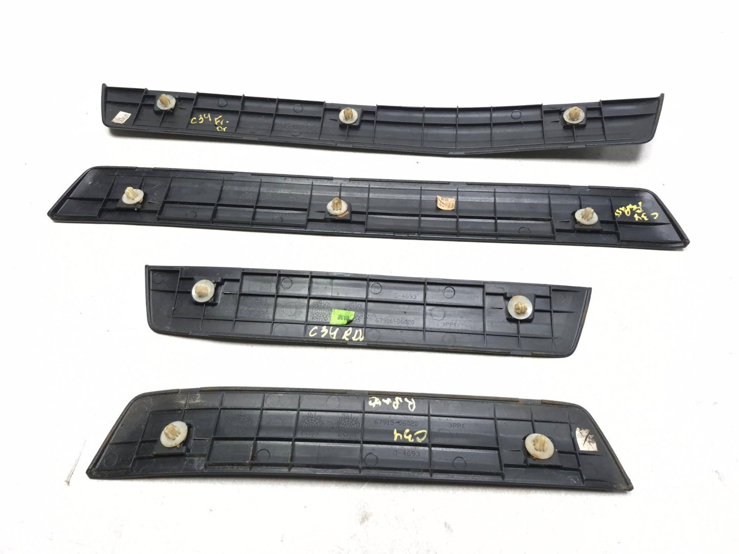 2012 Toyota Camry Door Interior Sill Scuff Trim Cover 4pcs OEM