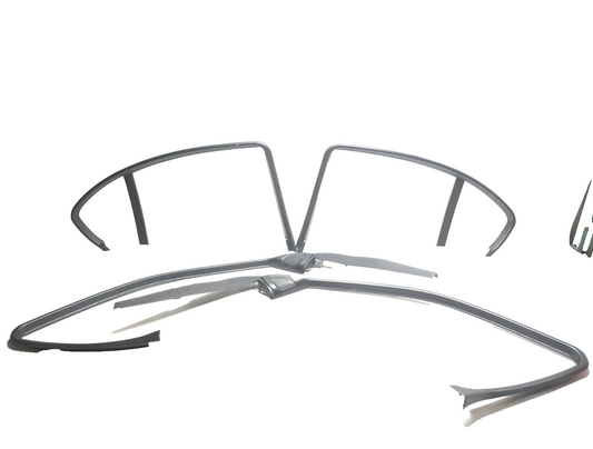 2005 BMW 325i Door Window Frame Trim 4pcs OEM