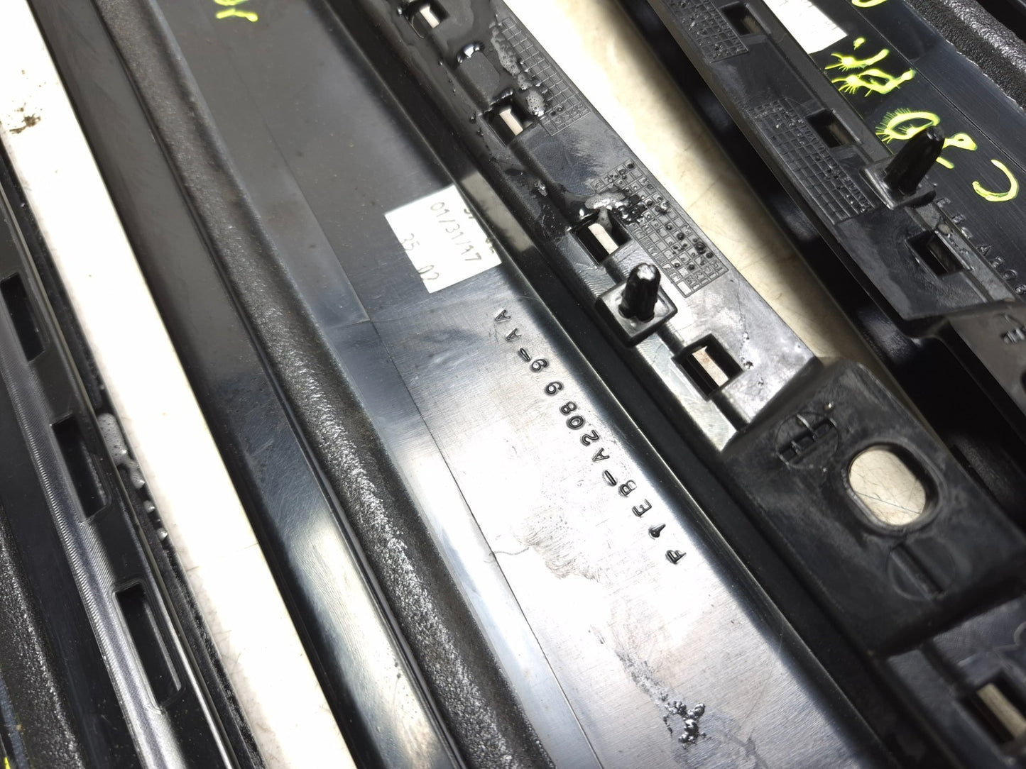 2017 Ford Focus Hatchback Door Pillar Applique Molding Front & Rear 6pcs OEM
