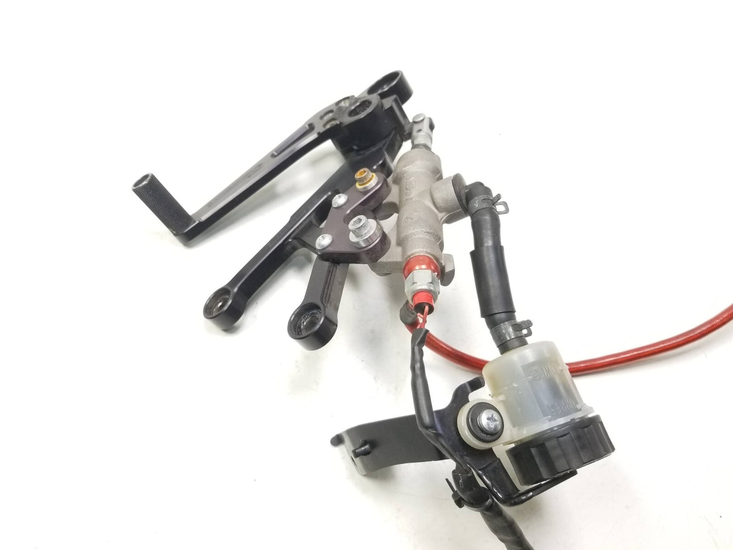 2008 - 2016 2012 Yamaha Yzfr6 R6 Rear Brake Master Cylinder & Brake Pedal