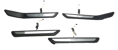 2011 BMW 750li Door Sill Scuff Plate Trim Front & Rear 4pcsoem