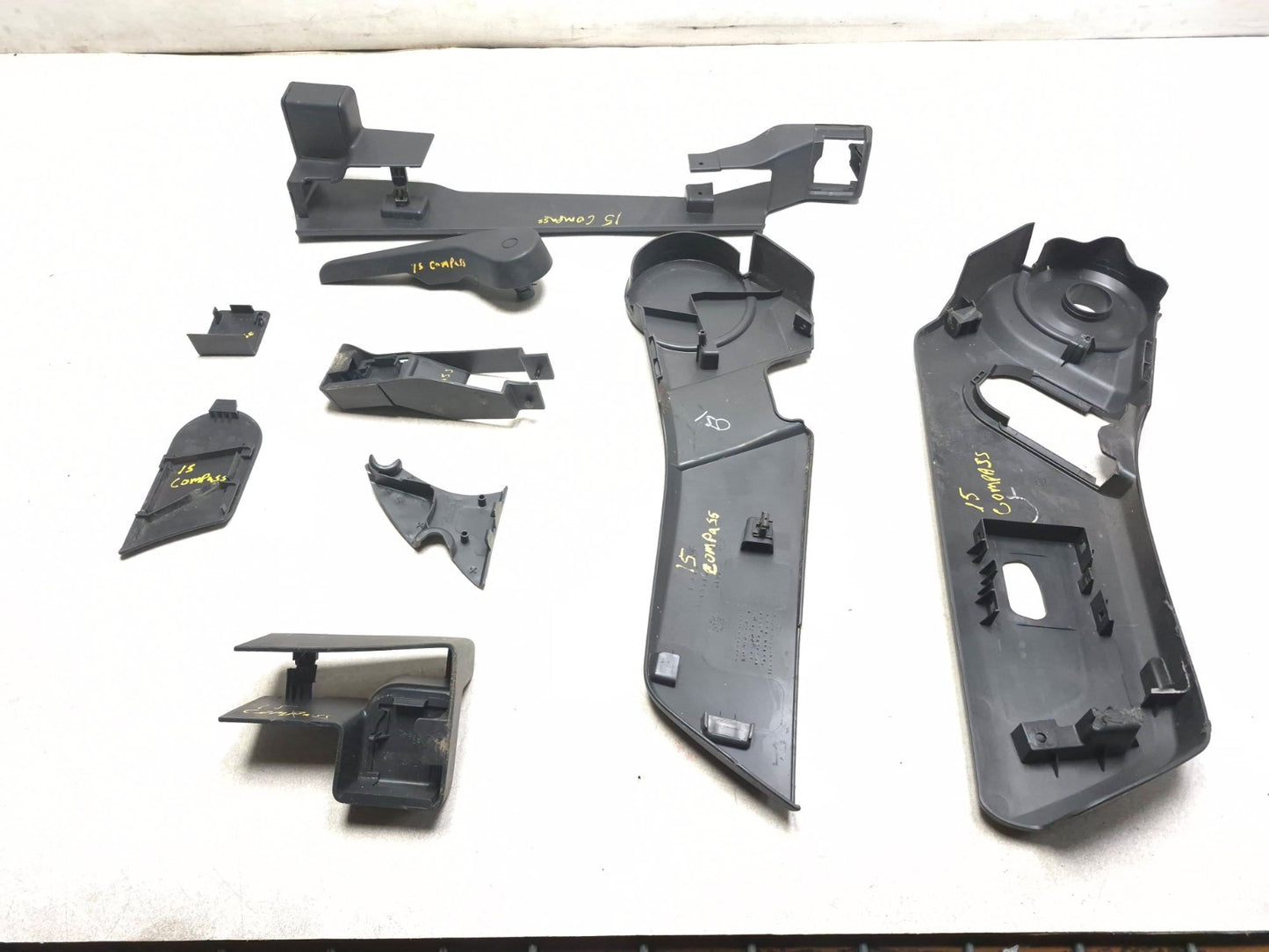 2015 Jeep Compass Front Left Driver Side Seat Trim Panel 9 Pcs OEM