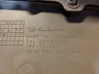 2012 Subaru Forester Front Passenger Door Panel OEM