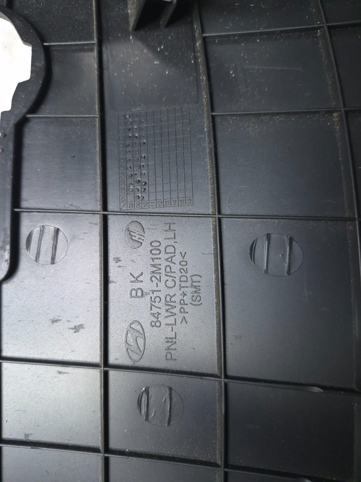 2013 Hyundai Genesis Driver side Lower Dash Panel Cover Trim oem