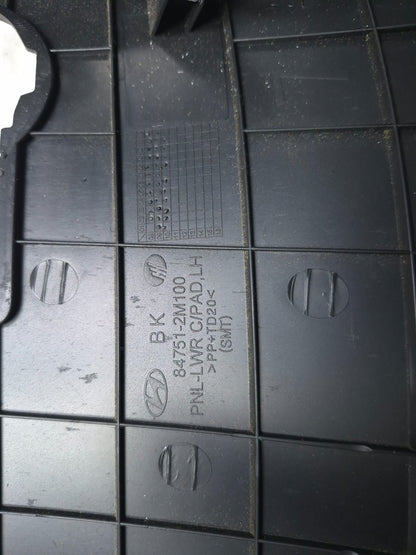 2013 Hyundai Genesis Driver side Lower Dash Panel Cover Trim oem