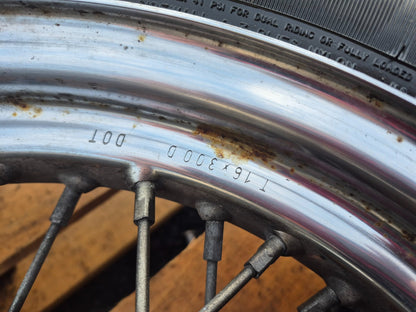 1997 Harley Sportster Xl883  Xl 883 Rear & Front Wheel W/ Tire Pair 16" 19" OEM