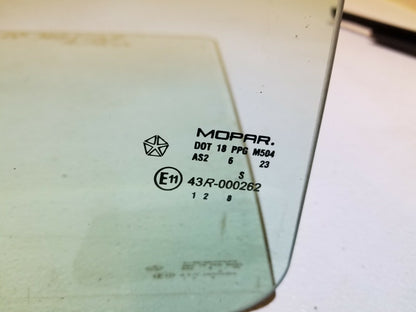 2007 Chrysler Sebring Rear Passenger Door Window Glass OEM