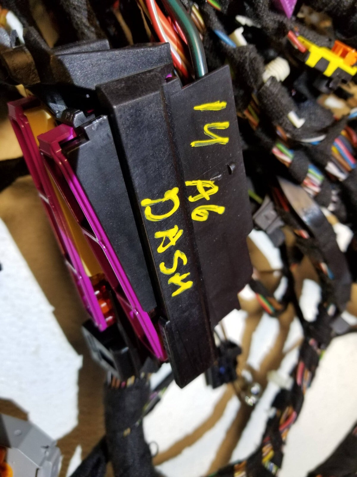2014 Audi A6 3.0t At Dashboard Dash Wire Wiring Harness OEM