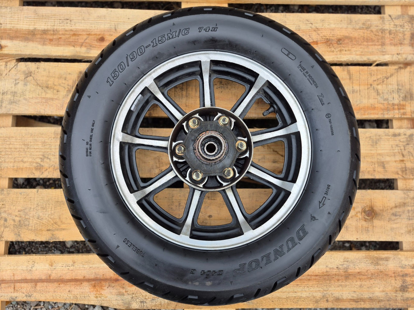 1987 Honda Gl1200i Rear & Front Wheel W/ Tire Pair 15" 16" OEM