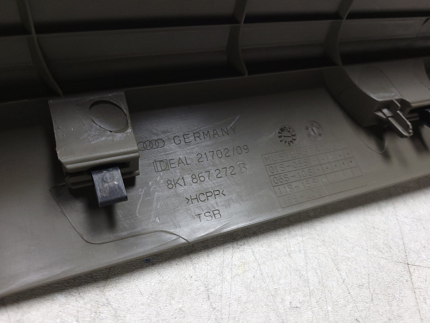 2009 - 2016 Audi A4 S4 Sedan Front Lower A Pillar Trim & Rear Lower C Pillar OEM