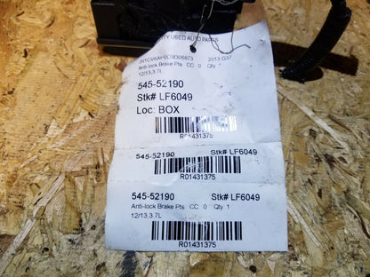 13 2013 Infiniti G37 Abs Anti Lock Brake Pump Module OEM N30