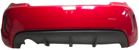 2013 Fiat 500 Turbo Red Rear Bumper Cover OEM