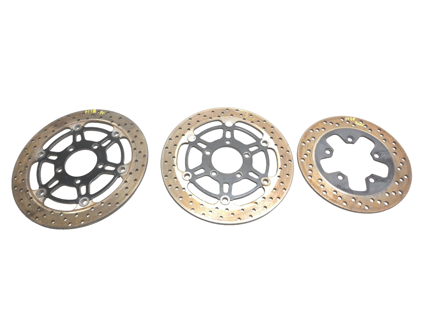 2006 Suzuki Katana Gsx600f Rear & Front Brake Disc 3 Pcs OEM