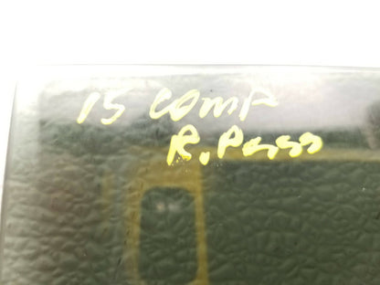 2015 Jeep Compass Rear Door Window Glass Passenger Side Right OEM