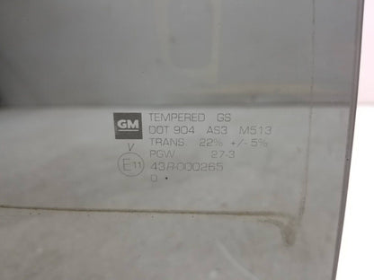 10-15 Chevrolet Equinox Door Window Glass Rear Passenger Side Right OEM