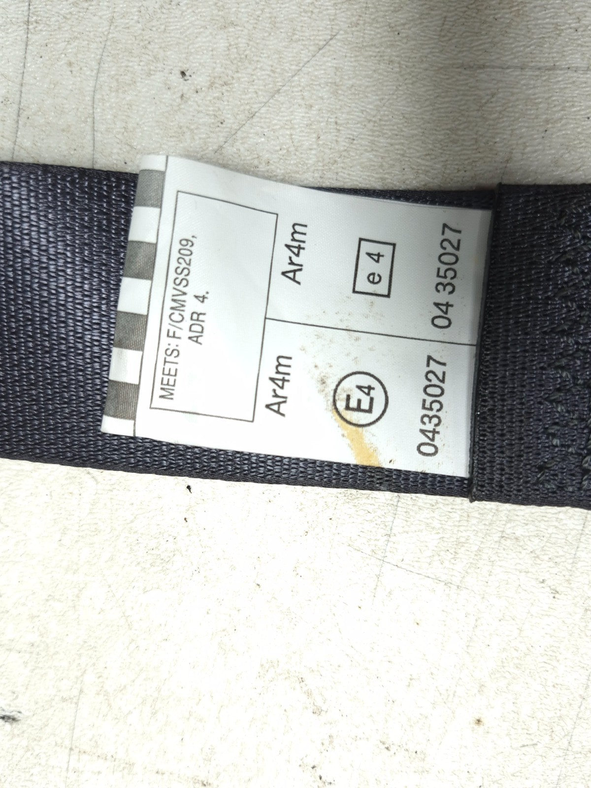 2009 Lexus IS250 Rear Seat Belt Retractor 3pcs OEM