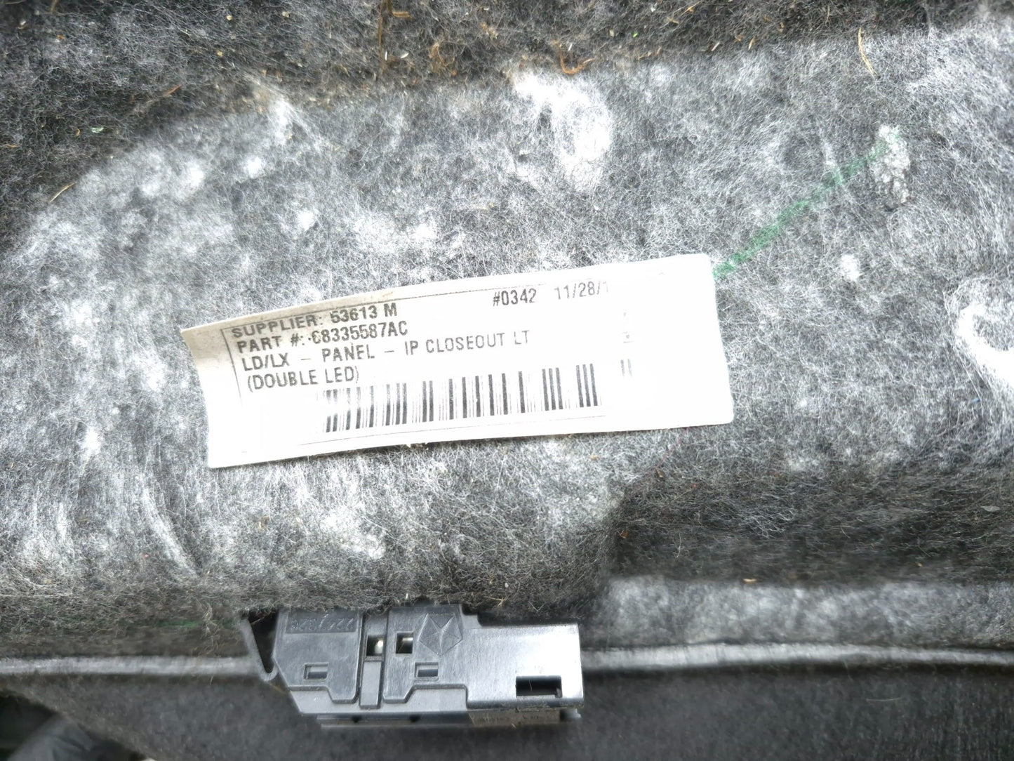 2018 Chrysler 300 Dash Lower Insulator Trim Cover Left & Right OEM