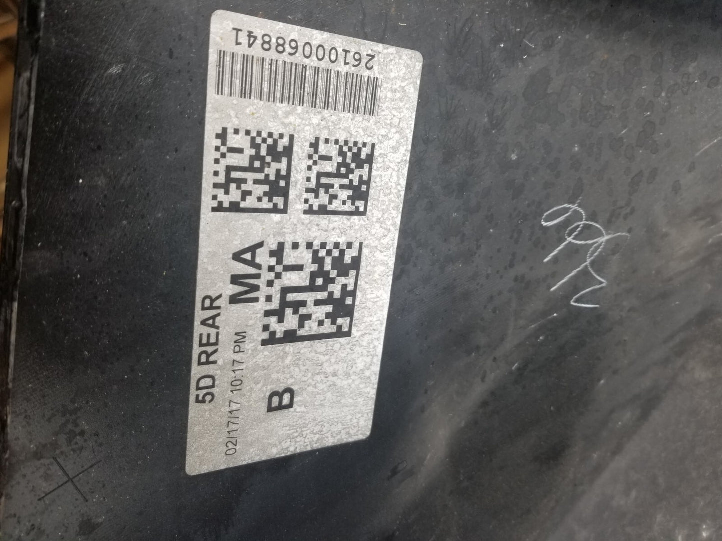 2017 Subaru Impreza Rear Bumper Cover OEM