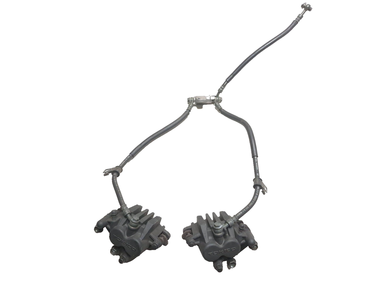 2001 Suzuki Gsx 750f Katana Front Brake Caliper Pair & Brake Hose OEM
