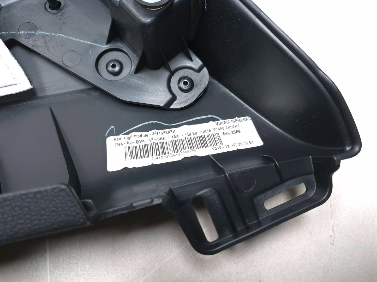 2019 Ford Ecosport Door Panel Trim Rear Passenger Side Right OEM