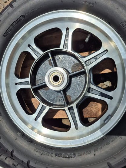 1991 Kawasaki Vulcan 500 En500 Wheel Rim & Tire Front & Rear *straight* OEM