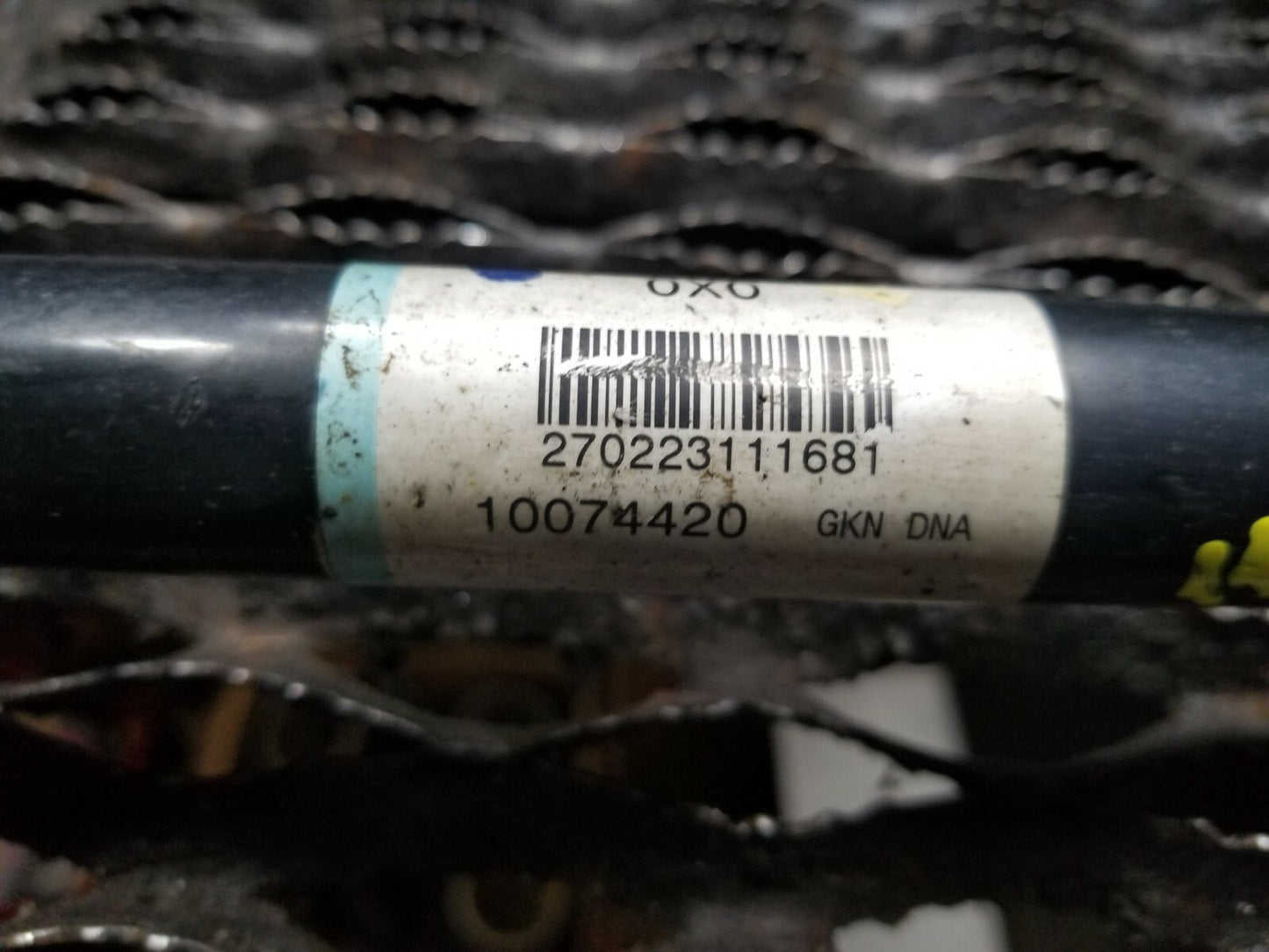 2011 Acura Mdx Axle Shaft Rear Passenger Side Right OEM
