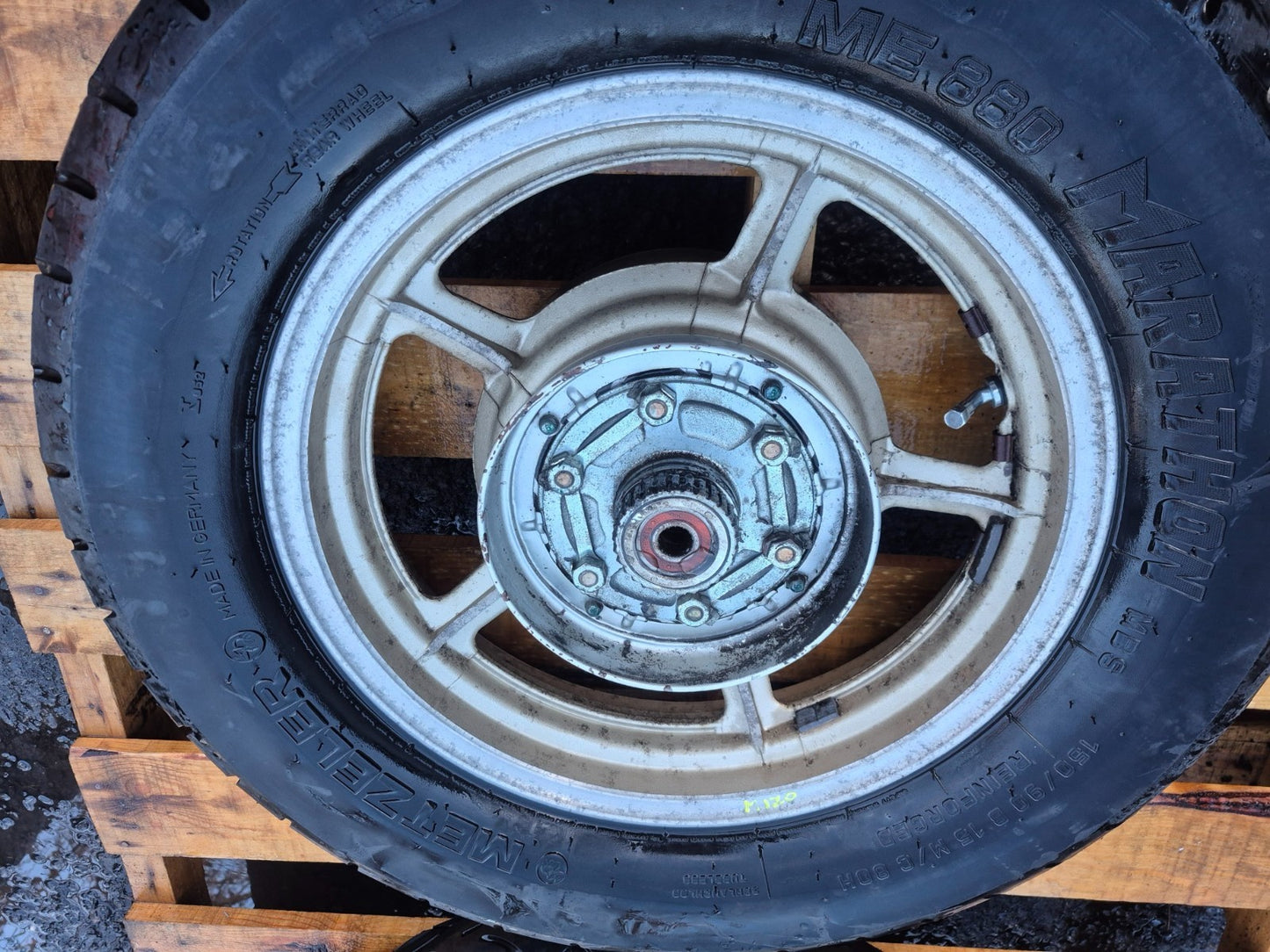 1994 Yamaha Virago Xv1100 Rear & Front Wheel W/ Tire Pair R 15 R 19 OEM