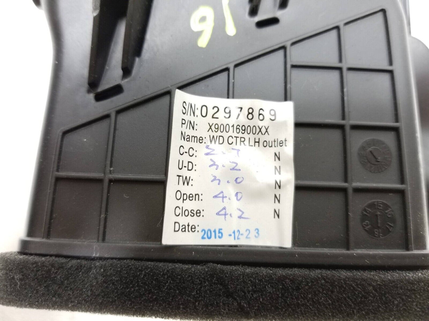 2016 - 2022 Dodge Durango Dash Air Vent 4pcs OEM
