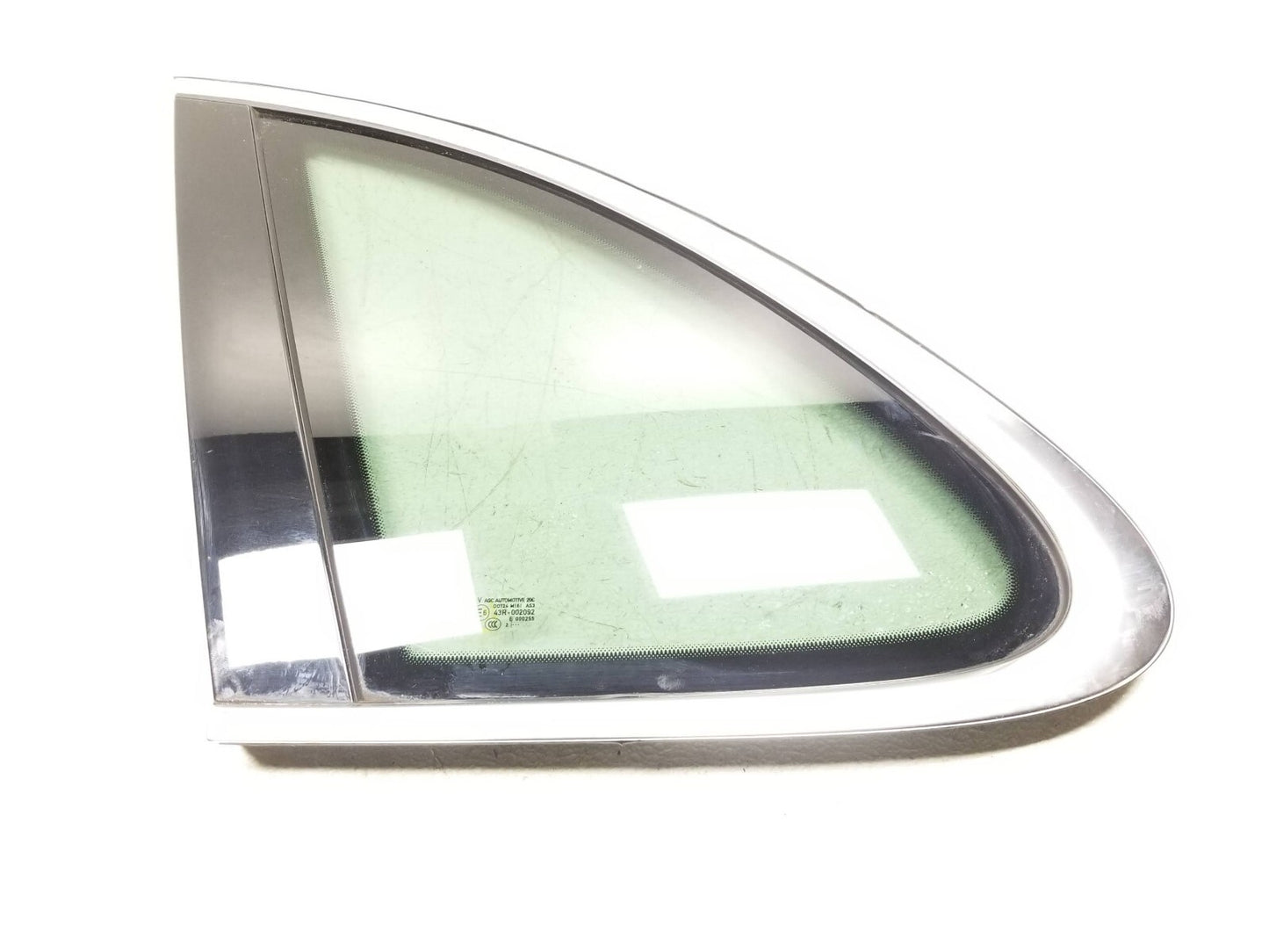 2013 Porsche Cayenne Quarter Vent Glass Rear Driver Side Left  OEM