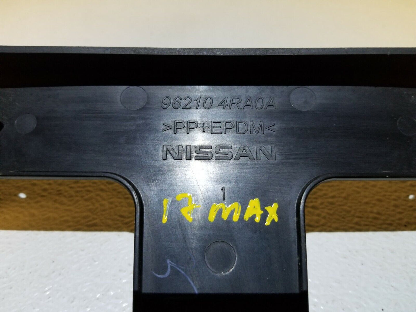 16 17 18 Nissan Maxima Front License Plate Bracket OEM 41k Miles