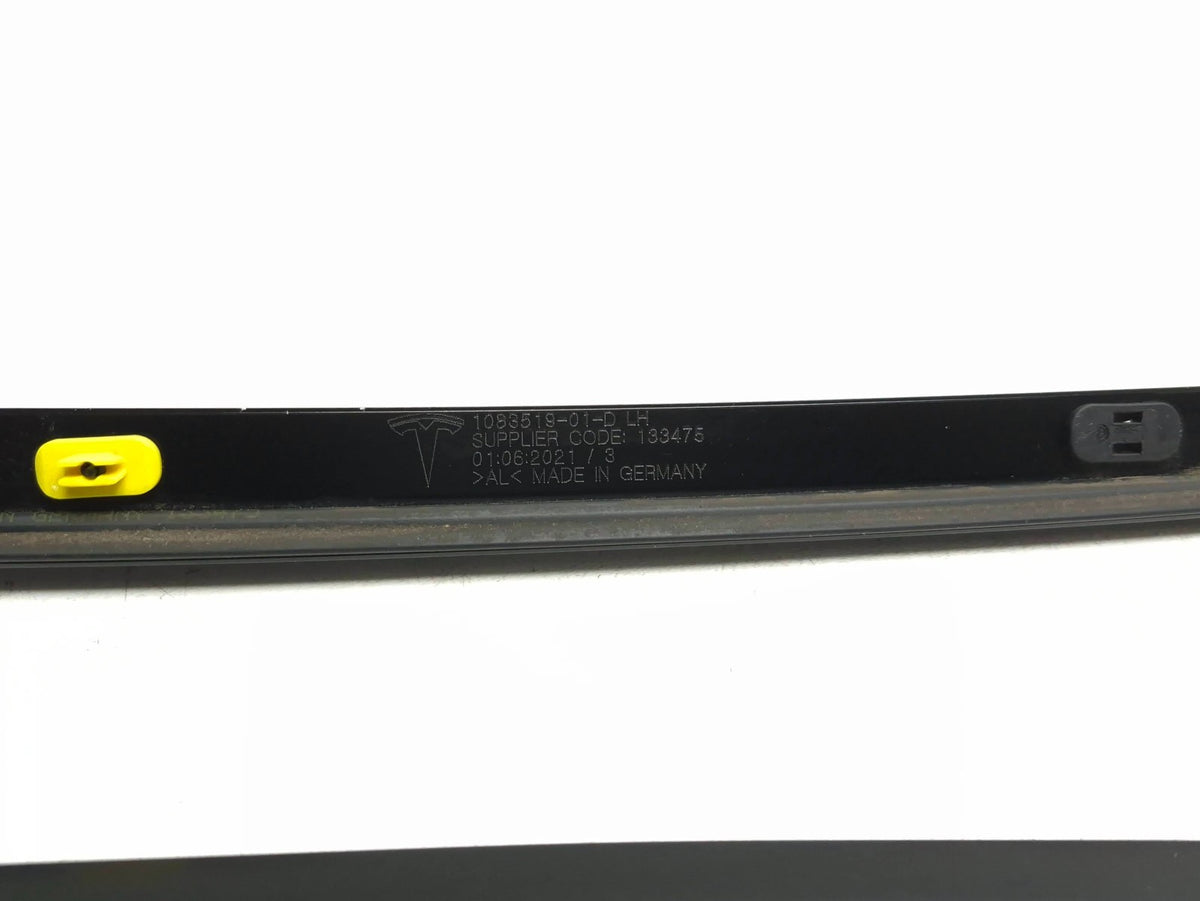 2021 Tesla Model 3 Upper Roof Black Molding Trim  Left & Right OEM
