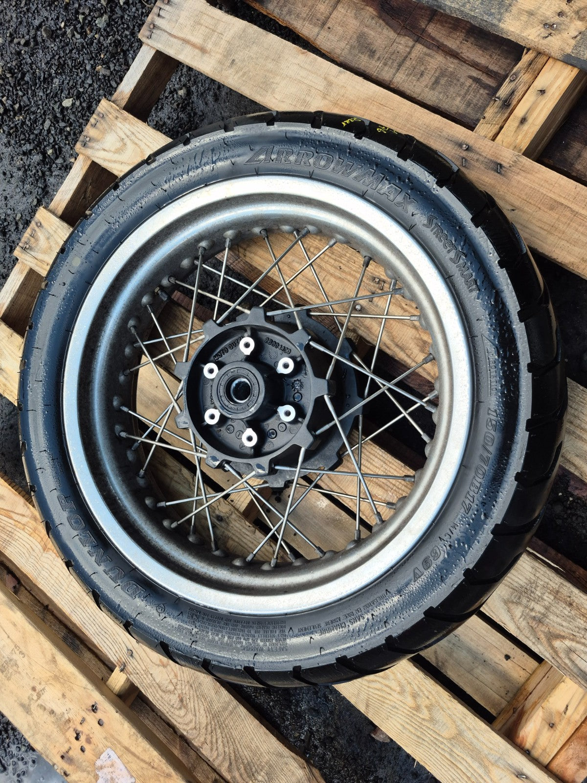 2022 Moto Guzzi V7 Rear Wheel Rim & Tire OEM