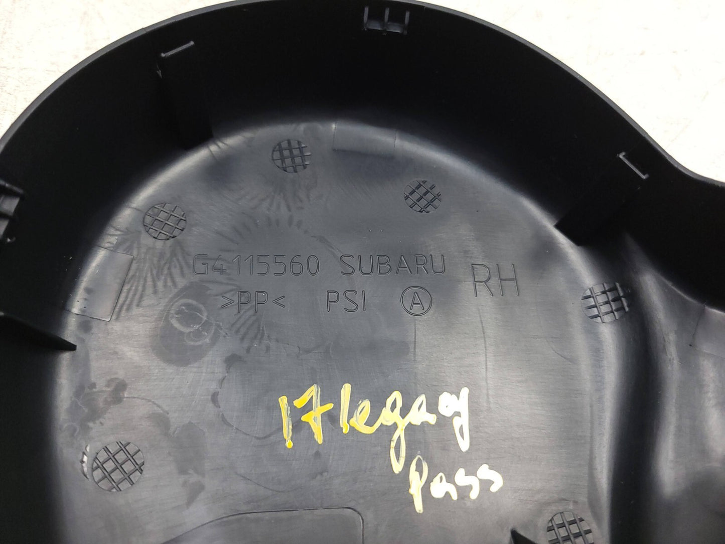 2015 - 2019 Subaru Legacy Front Seat Side Cover Trim Passenger Right 5pcs OEM