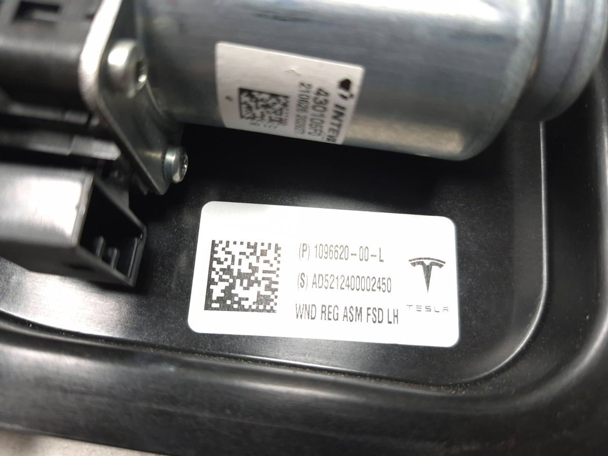 2021 Tesla Model 3 Front Door Window Regulator & Motor Driver Side Left OEM