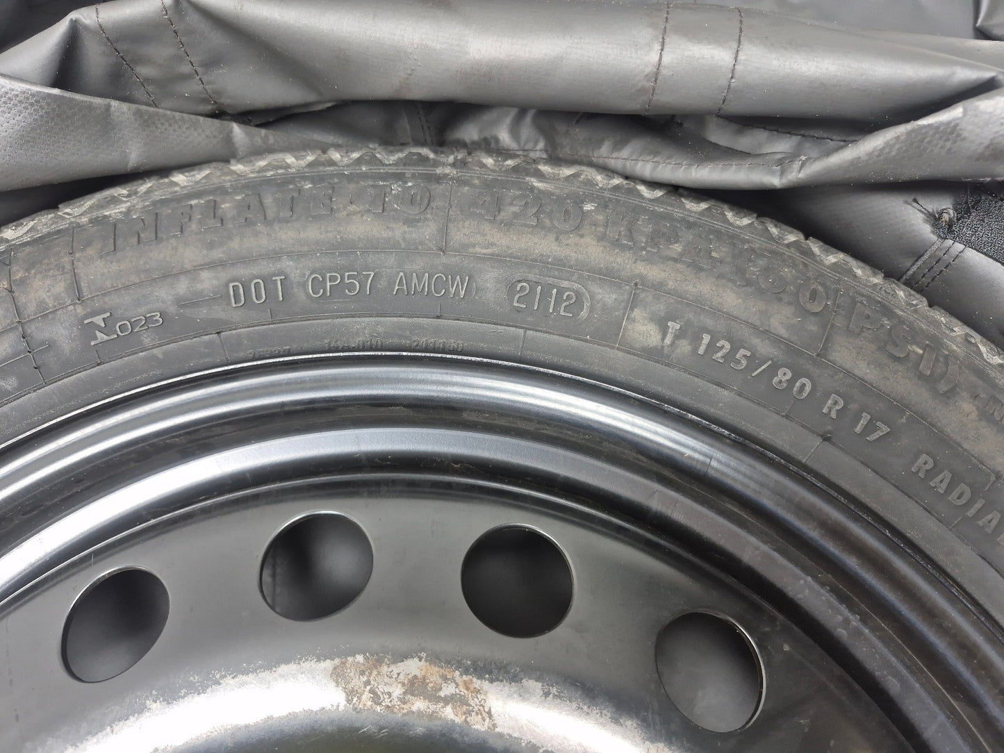 2013 Volvo S60 Compact Spare Tire Wheel 125/80r17 OEM 31317980