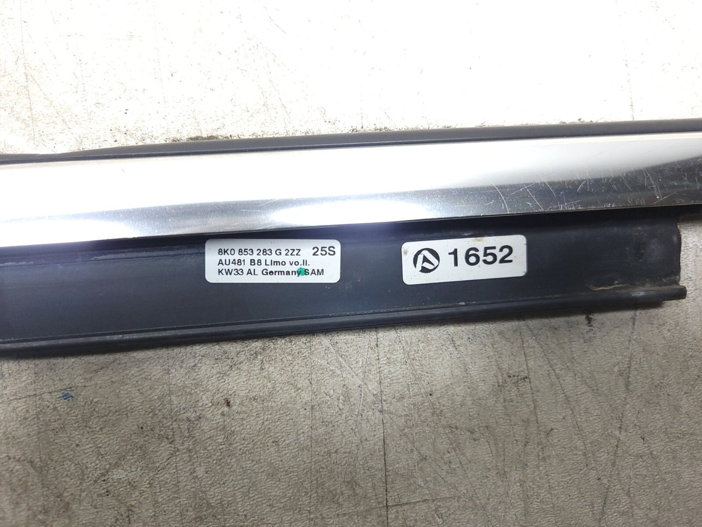 2009 - 2016 Audi A4 S4 Sedan Door Window Frame Trim Front Driver Side Left OEM