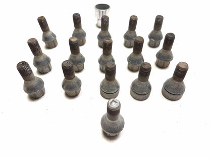 2013 Fiat 500 Turbo Wheel Bolt & Locking Nut 17pcs OEM