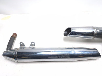 1999 Suzuki Intruder 1500 Right Lower Muffler & Left Upper Muffler Pair OEM