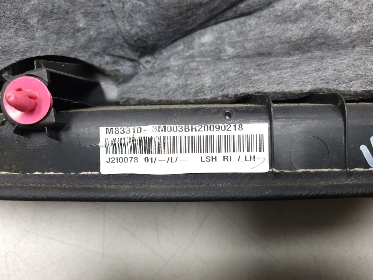 09-14 Hyundai Genesis Door Panel Trim Rear Driver Side Left *br* OEM Sedan