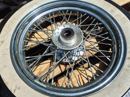 2004 Kawasaki Vulcan 800 Vn800 Wheel Rim W/ Tire Front & Rear Em