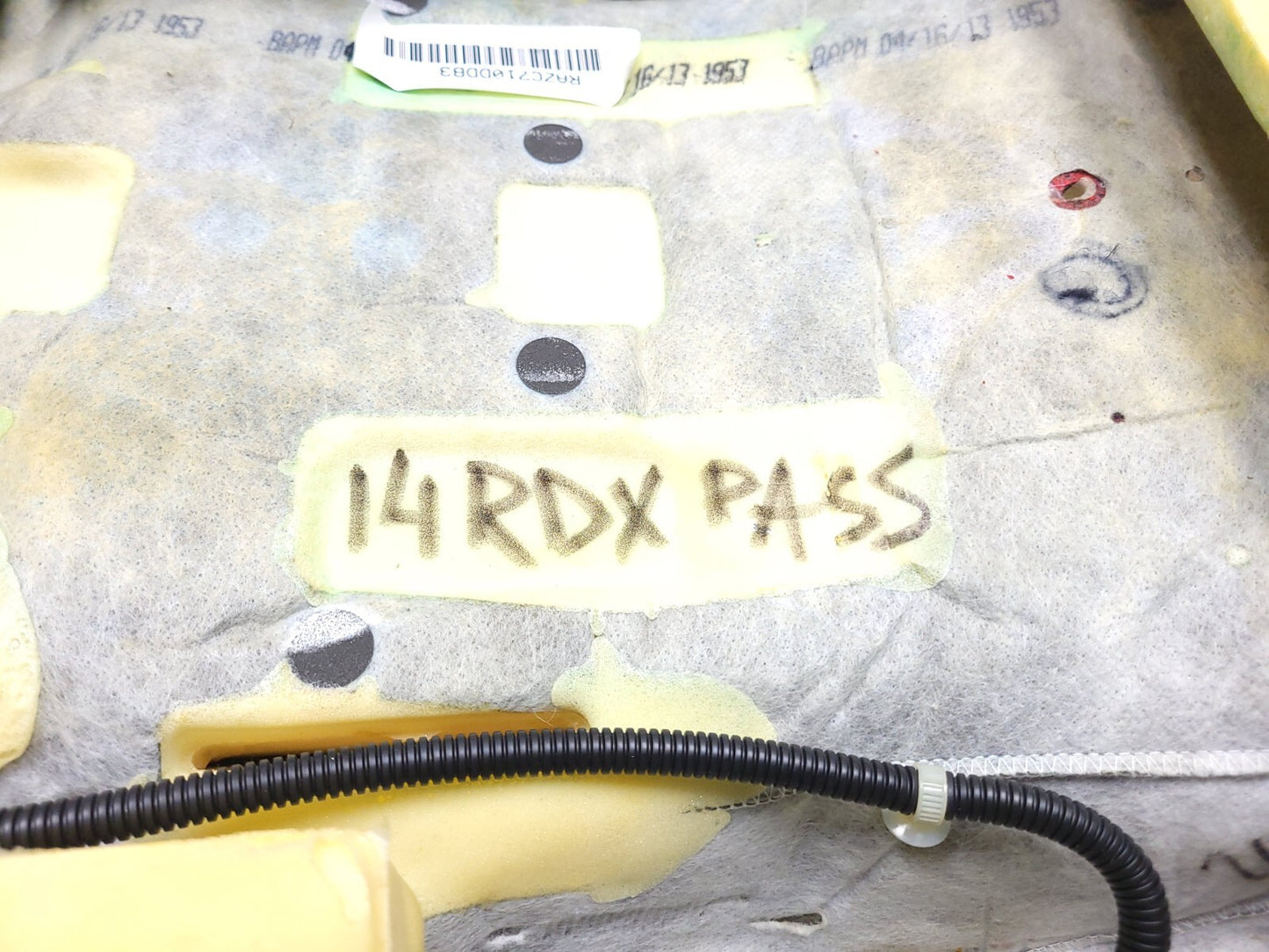 2013 - 2015 Acura Rdx Front Upper Seat Cushion Passenger Side Right OEM