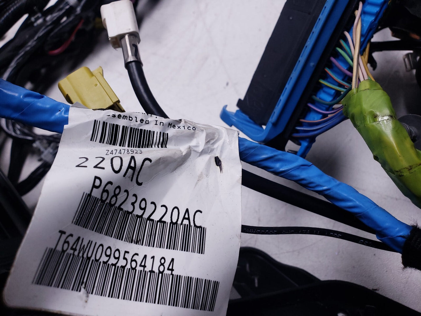 2015 Dodge Dart Interior Floor Wiring Harness OEM