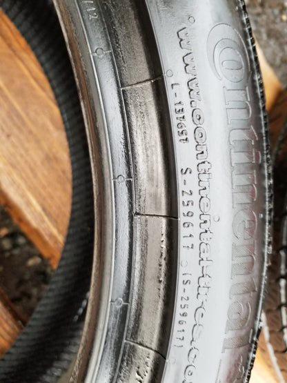Continental Procontact 235/40r19 96w Pair Used Tire