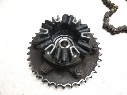 2019 Honda Cbr300r Rear Hub W/ Sprocket & Drive Chain Pair OEM
