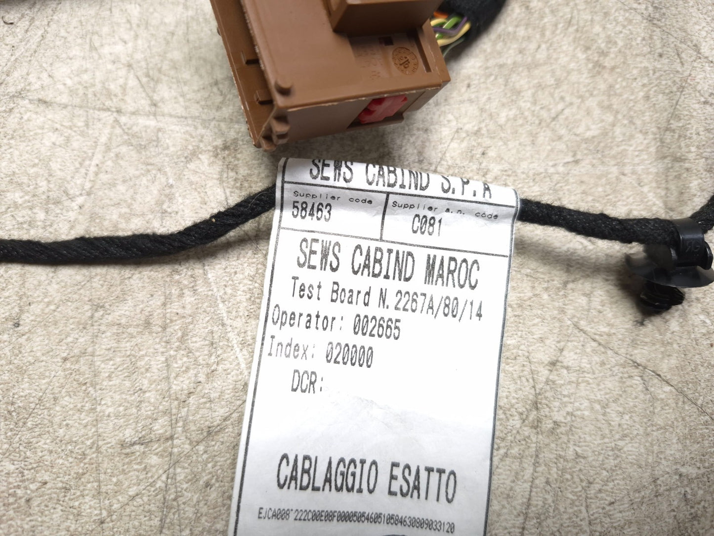 2021 Alfa Romeo Giulia Console Wire Harness 58463 Oem✅