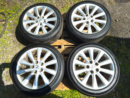 2009 Lexus IS250 Wheel Rim W/ Tire 225/45/r17 17x8j 9/32 4 Pcs OEM