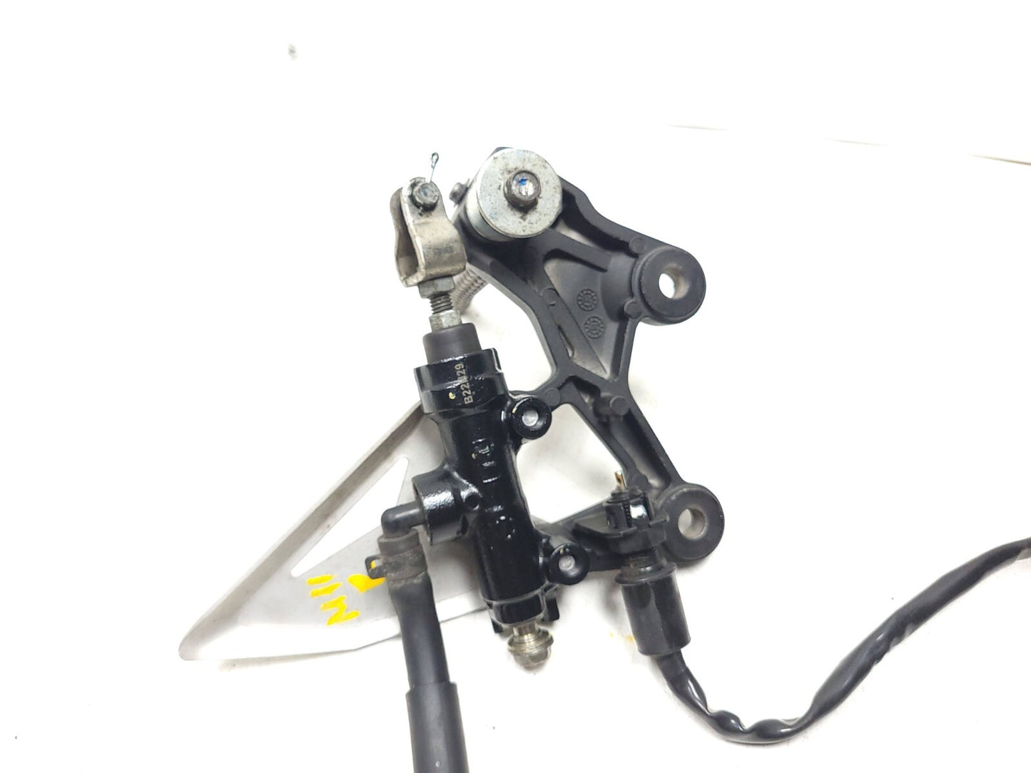 19 - 23 Kawasaki Z400 Er400 Right Side Foot Peg W Rear Brake Master Cylinder OEM