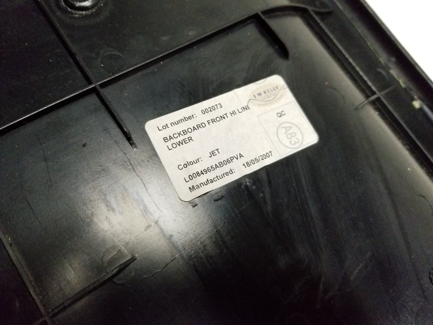 2007 Range Rover Front Seat Rear Back Cover Panel Left Driver Side OEM