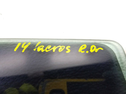 2014 Buick Lacrosse Rear Door Window Glass Left Driver Side OEM
